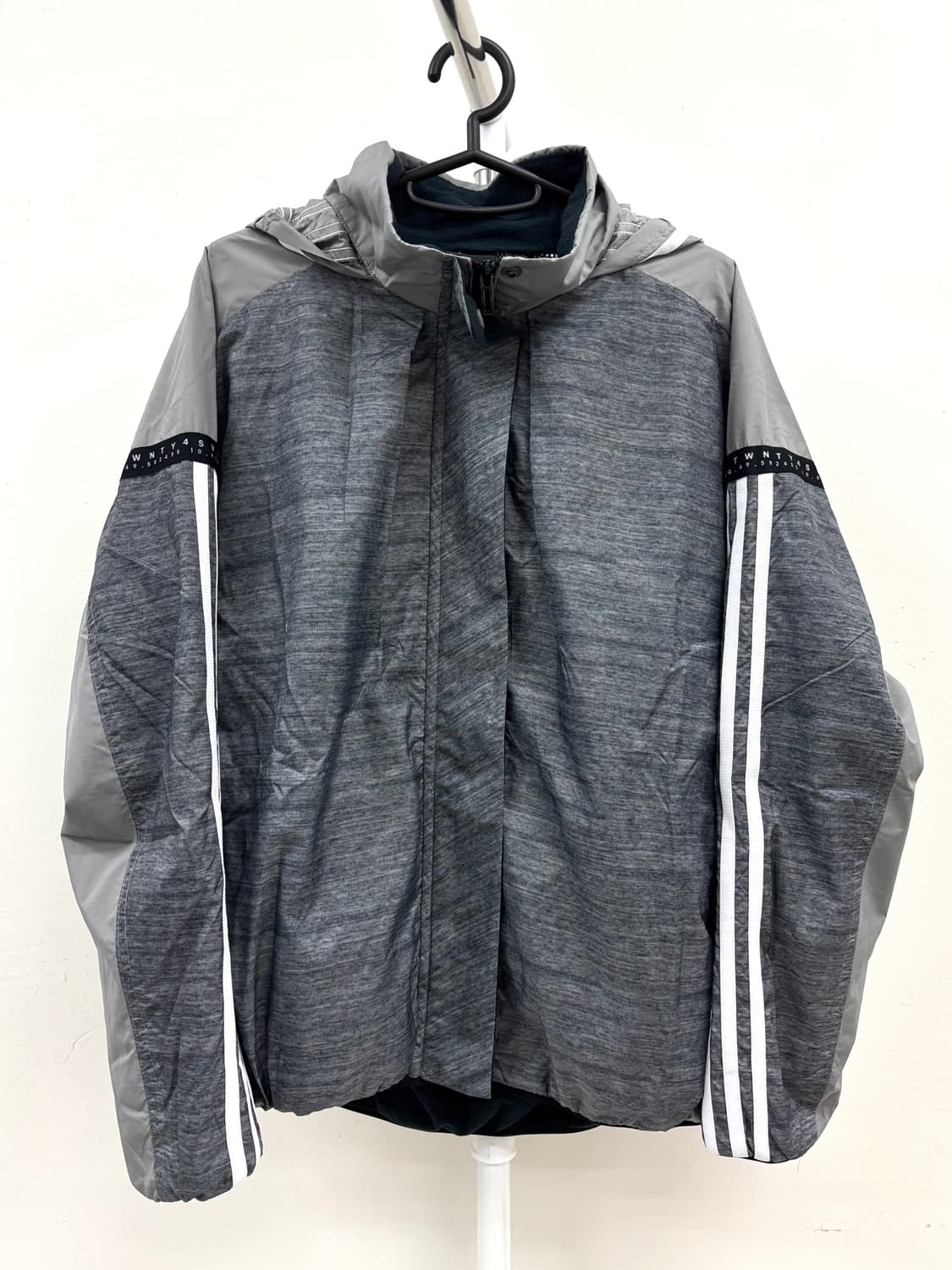 빈티지 아디다스 그레이 윈드브레이커 자켓 상품이미지6