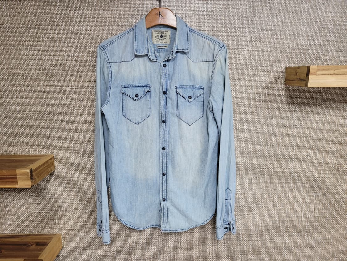 M 95사이즈 ZARA 데님 셔츠 자라 상품이미지1