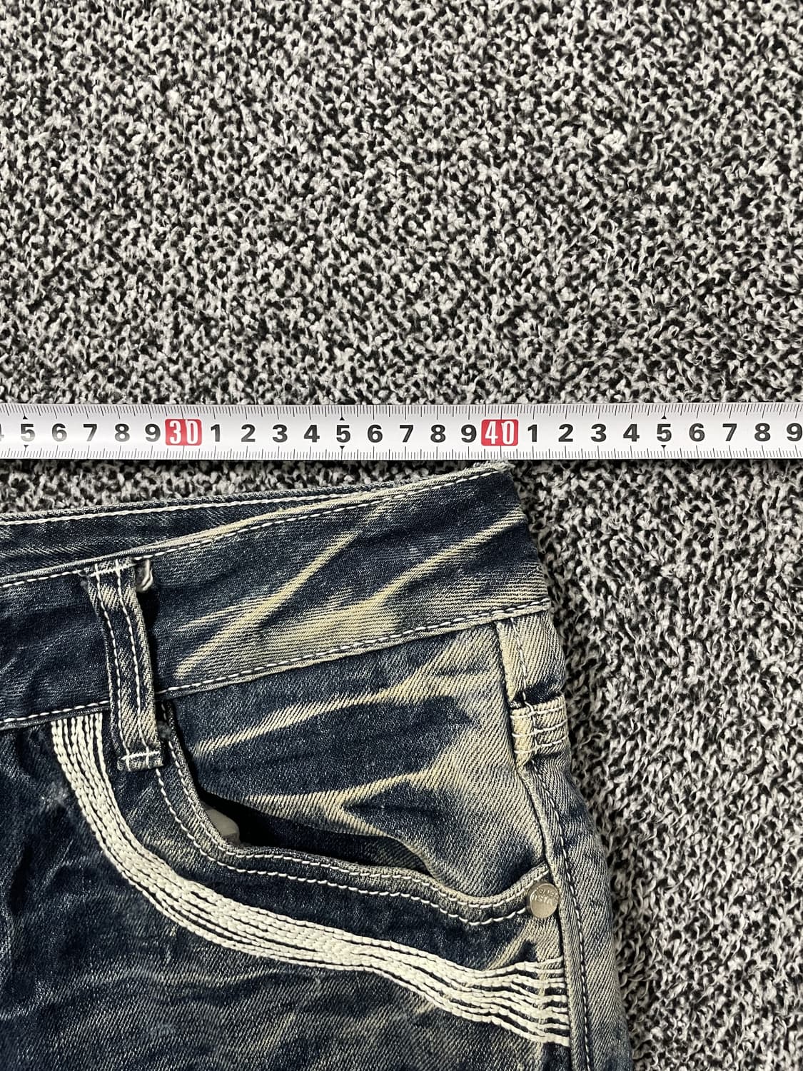 빈티지9. EVISU 에비수 빈티지 워시드 데님팬츠 청바지 락시크 펑키 상품이미지5