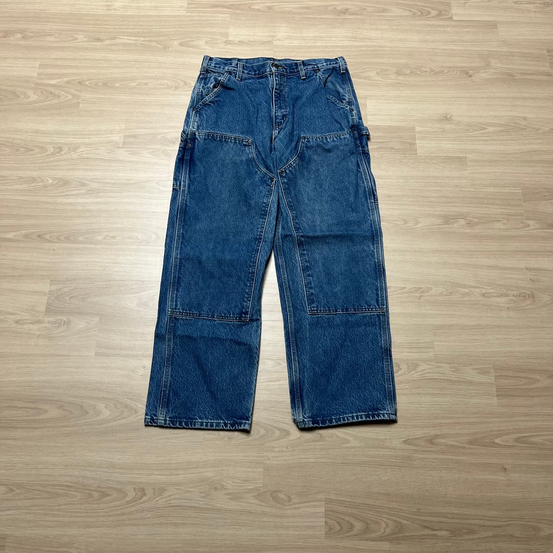 [34X30] 90s usa 빈티지 칼하트 더블니 데님팬츠 상품이미지1