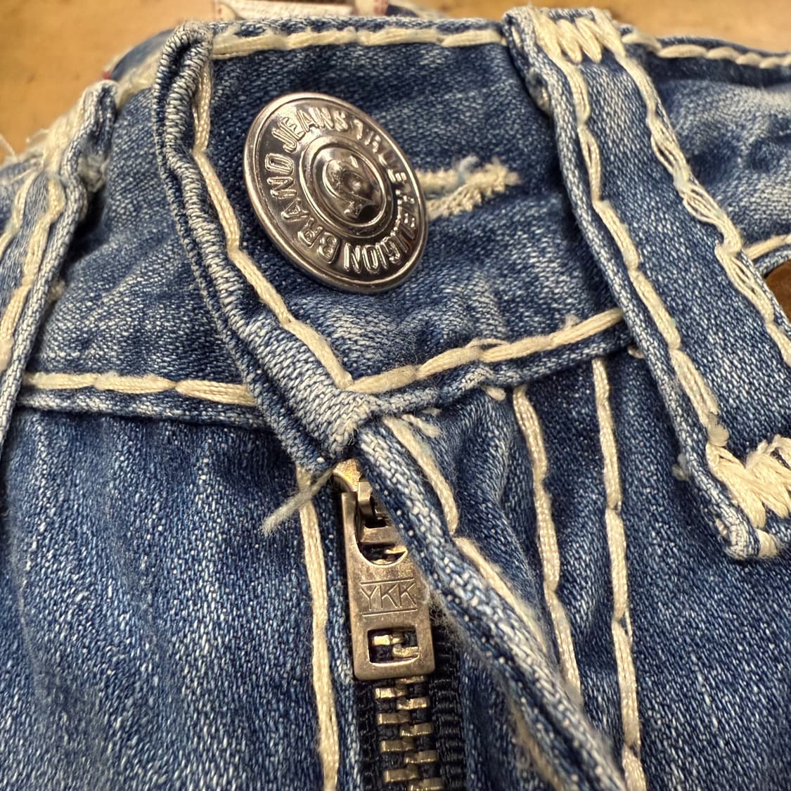 [정품/31] 트루릴리젼 스티치 데님 청바지 b14 상품이미지6