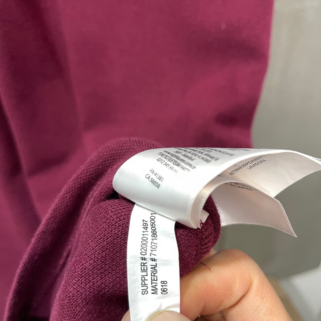 폴로 랄프로렌 버건디 빅포니 카라 티셔츠 상품이미지8