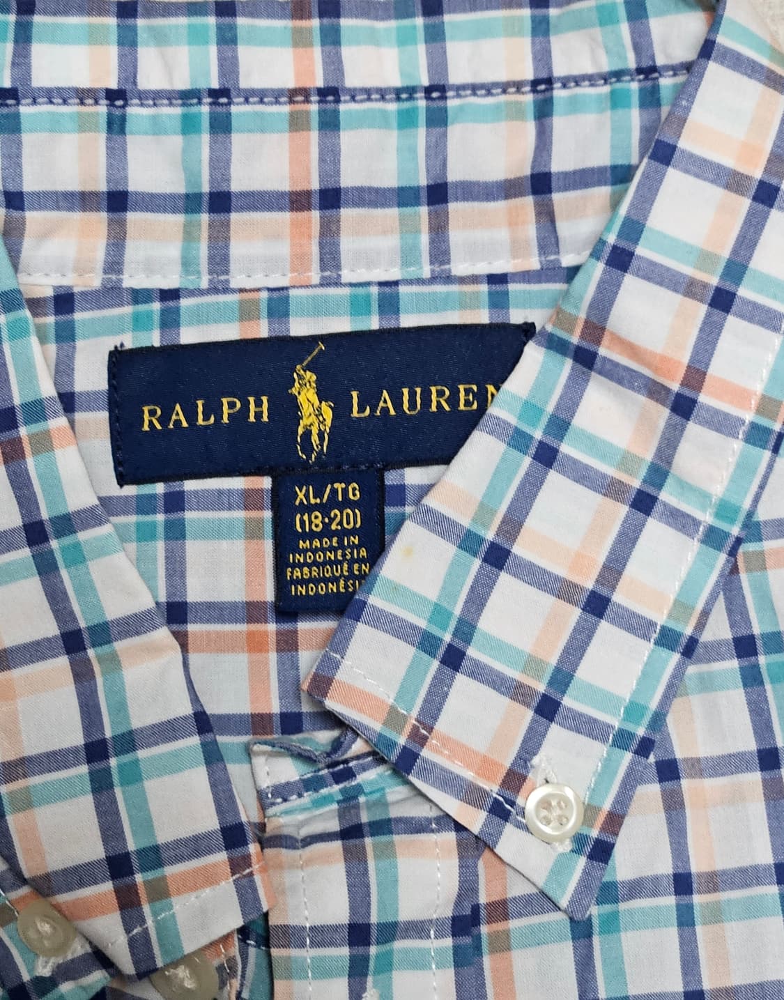 폴로 랄프로렌 체크 반팔 셔츠 상품이미지3