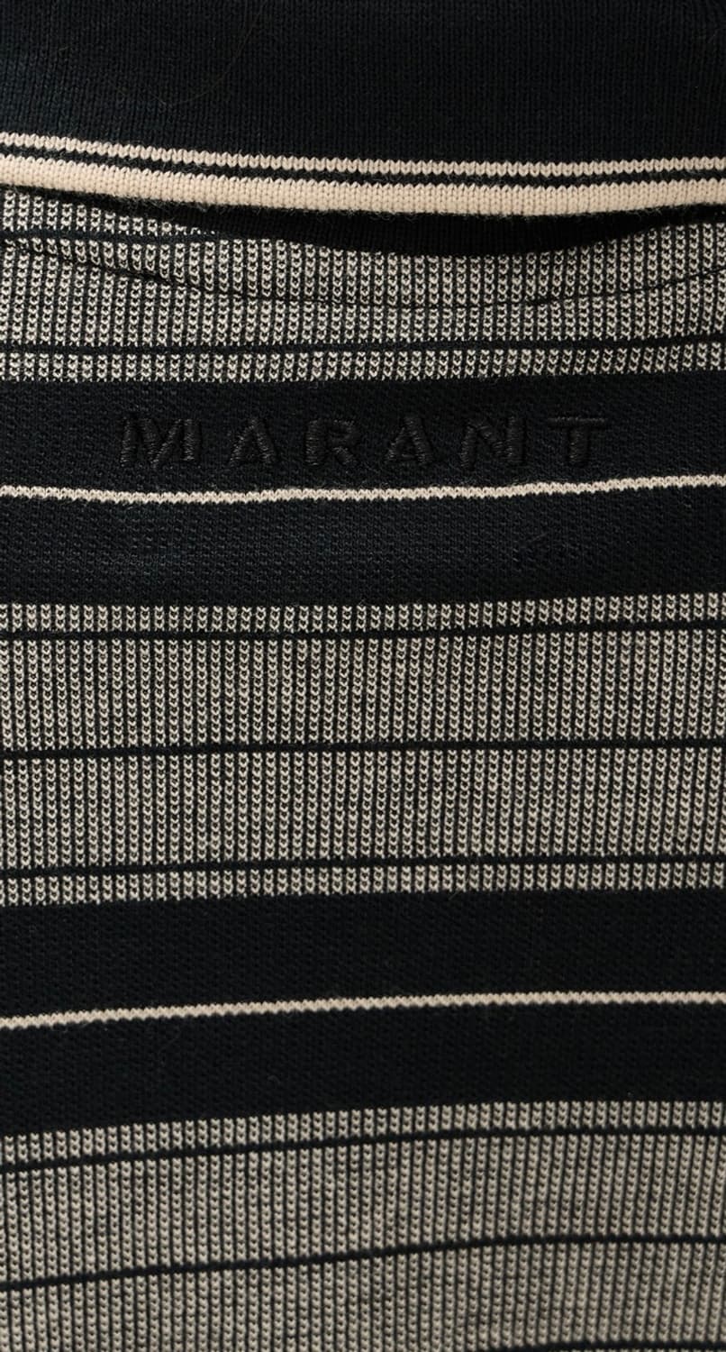 [34,36,38]이자벨마랑 26ss ISEA 스트라이프 벨트 드레스 상품이미지5