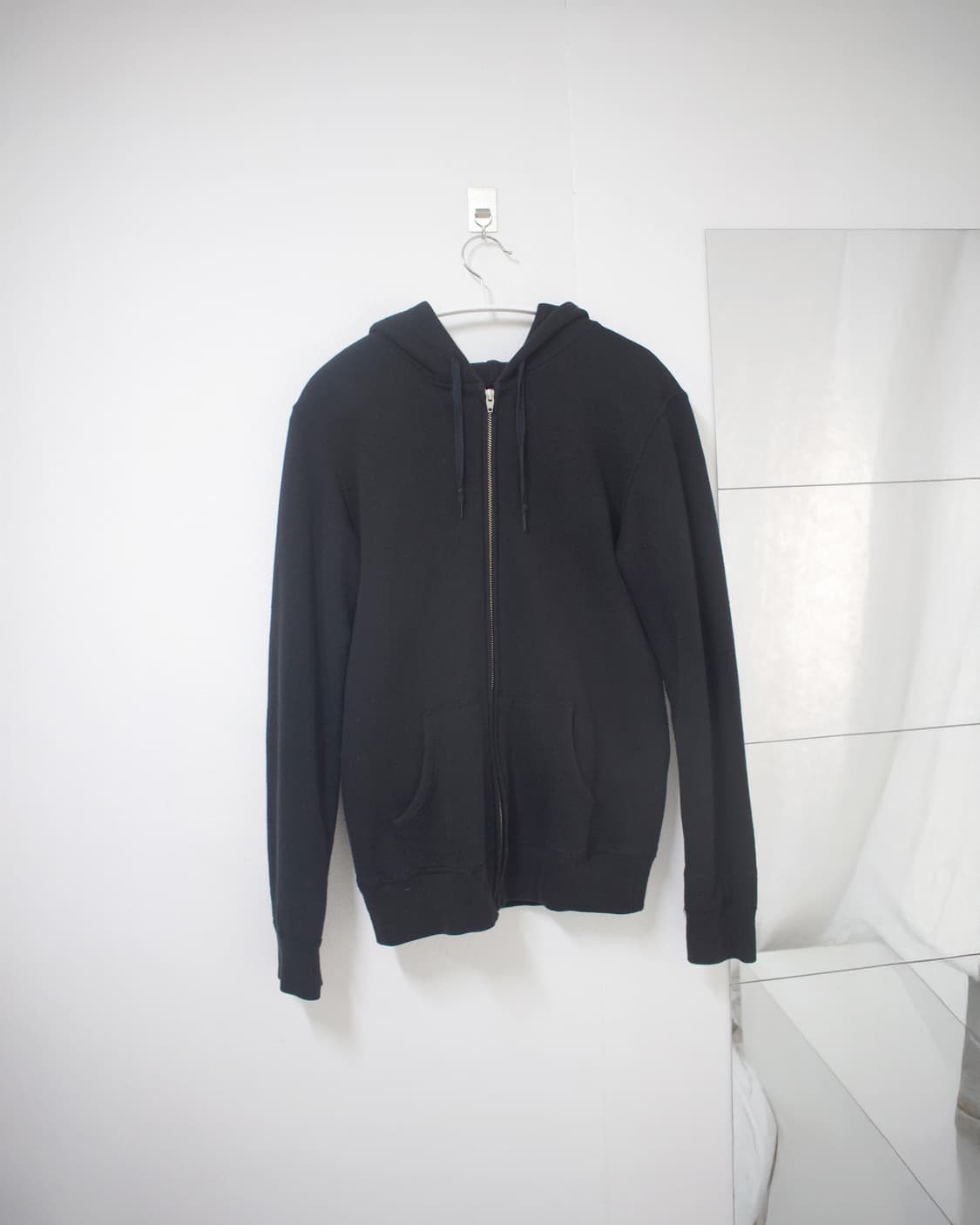 n.hoolywood black cotton hoodie  상품이미지1
