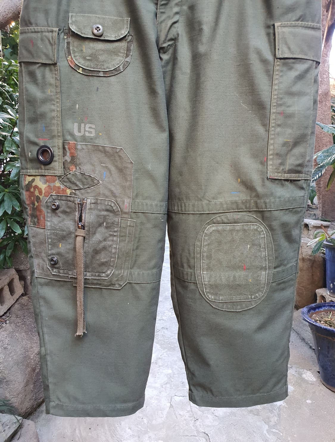 m65팬츠 빈티지 커스텀 [업그레이드버전/ 에시드 머드/썬페이딩 ] 상품이미지2