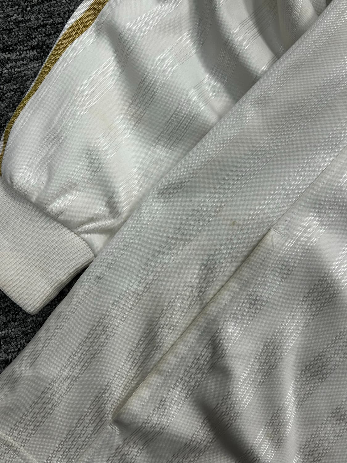 아디다스 제펜 화이트 골드 트랙탑 져지 L 상품이미지10