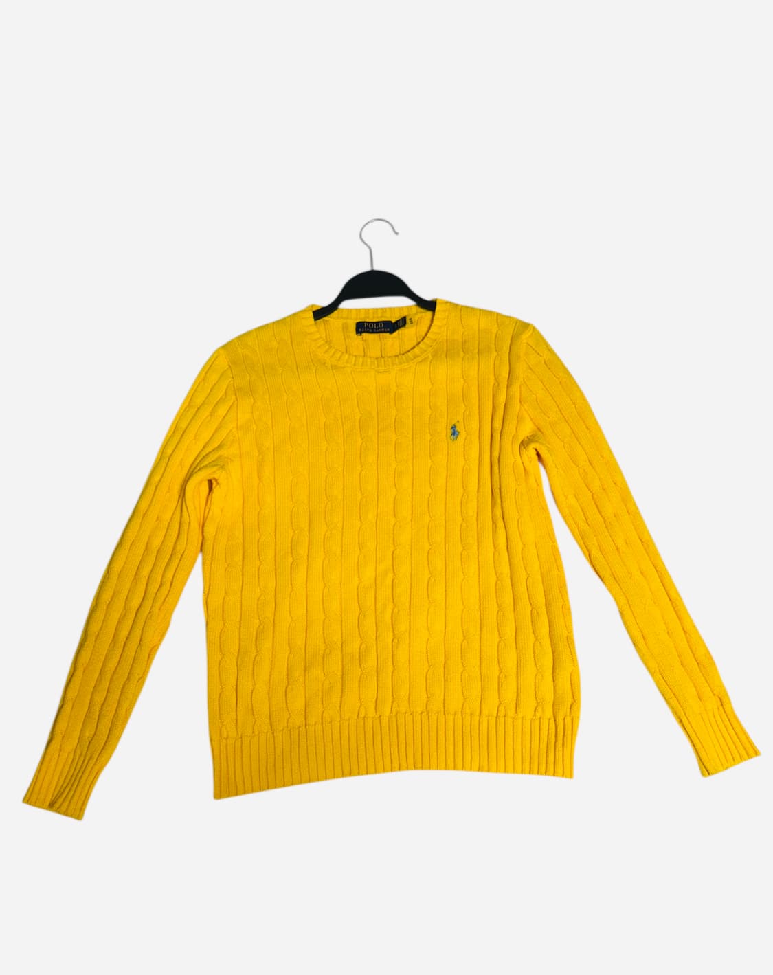 비타민 옐로우 • Polo 케이블 니트 L 상품이미지2