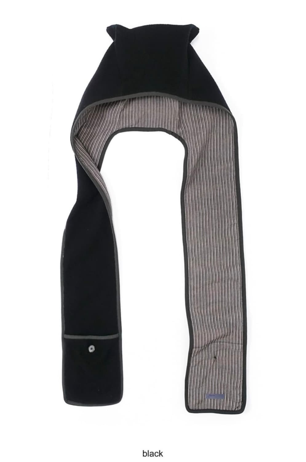 샵페어리 후드 머플러 블랙 fleece hood 상품이미지1