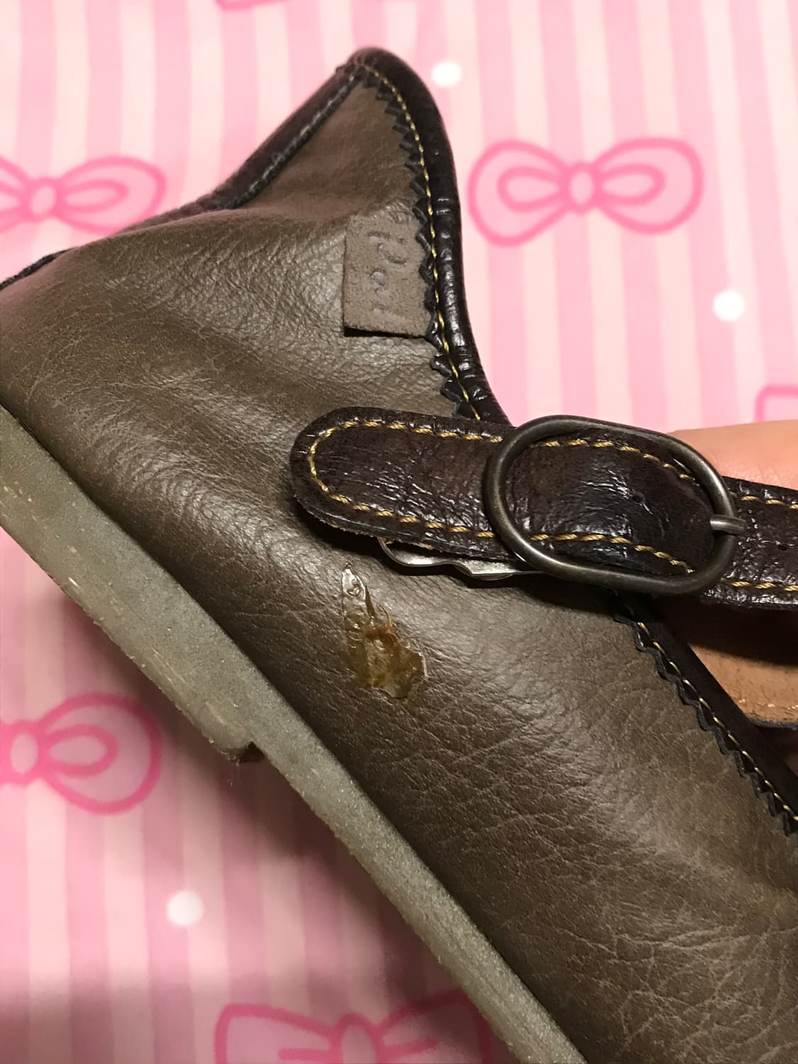 셔링 단화 메리제인 브라운 모리신발 상품이미지4