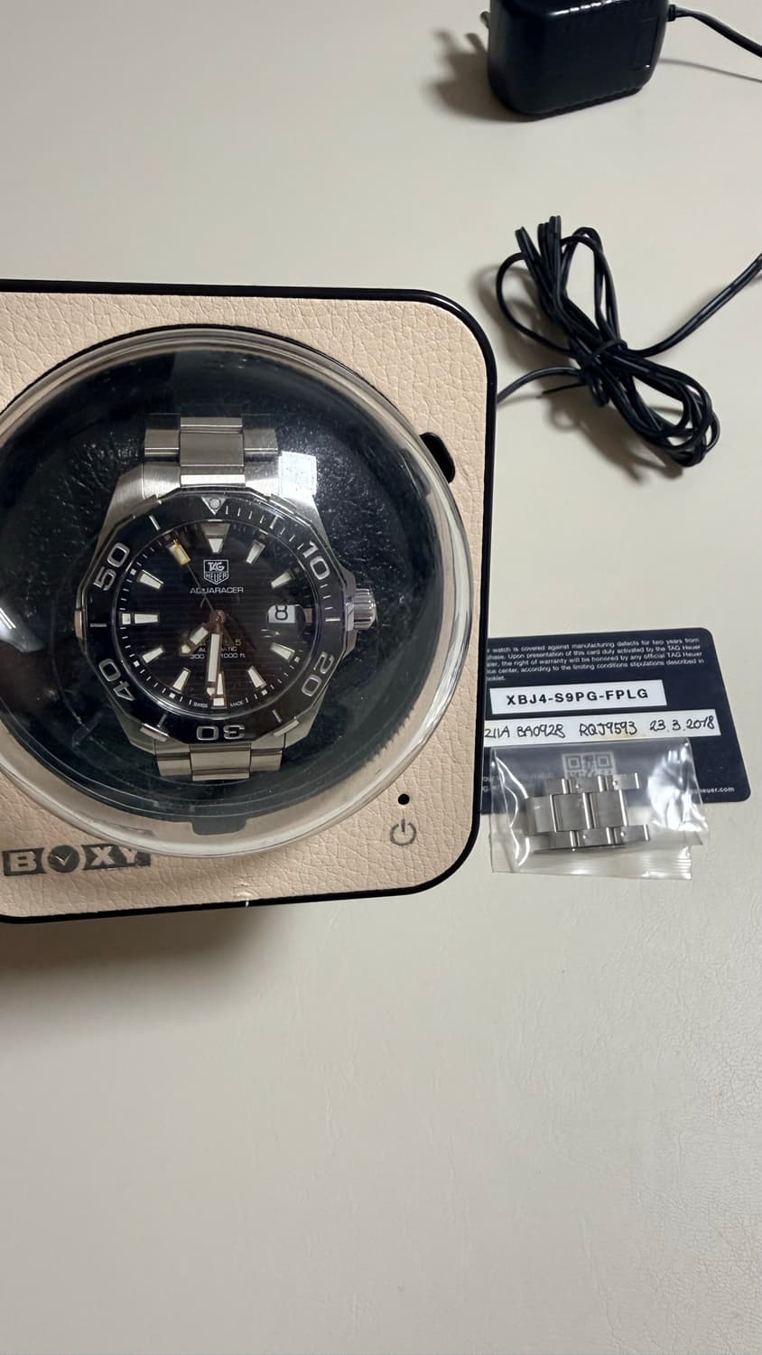 태그호이어 아쿠아레이서 300 블랙 오토 41mm 상품이미지6