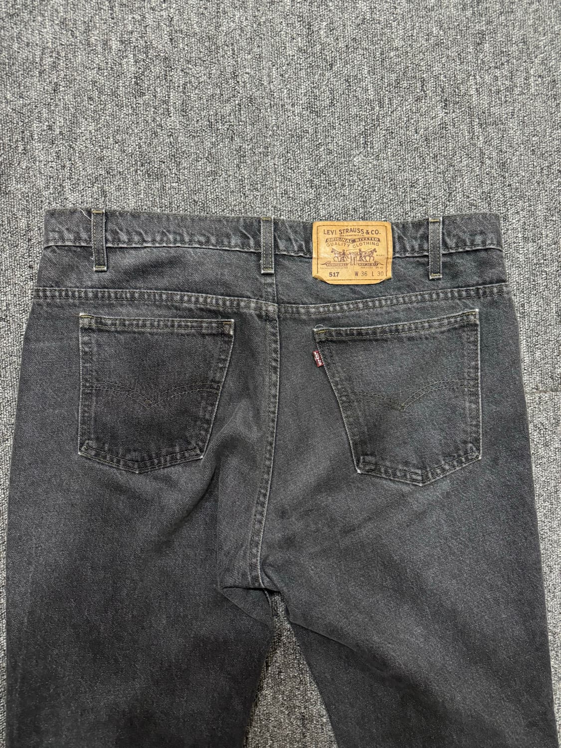  90‘ 517 리바이스 빈티지 블랙 워시드 부츠컷 데님 상품이미지6