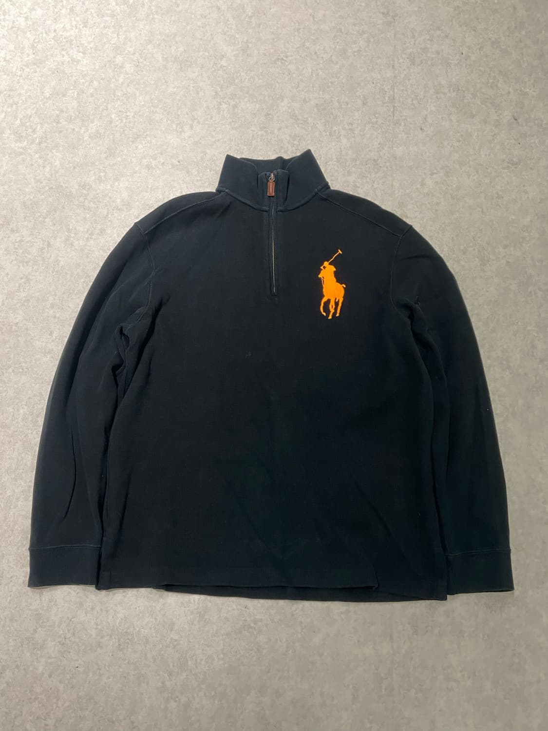 폴로 랄프로렌 빅포니 오렌지 반집업 상품이미지1