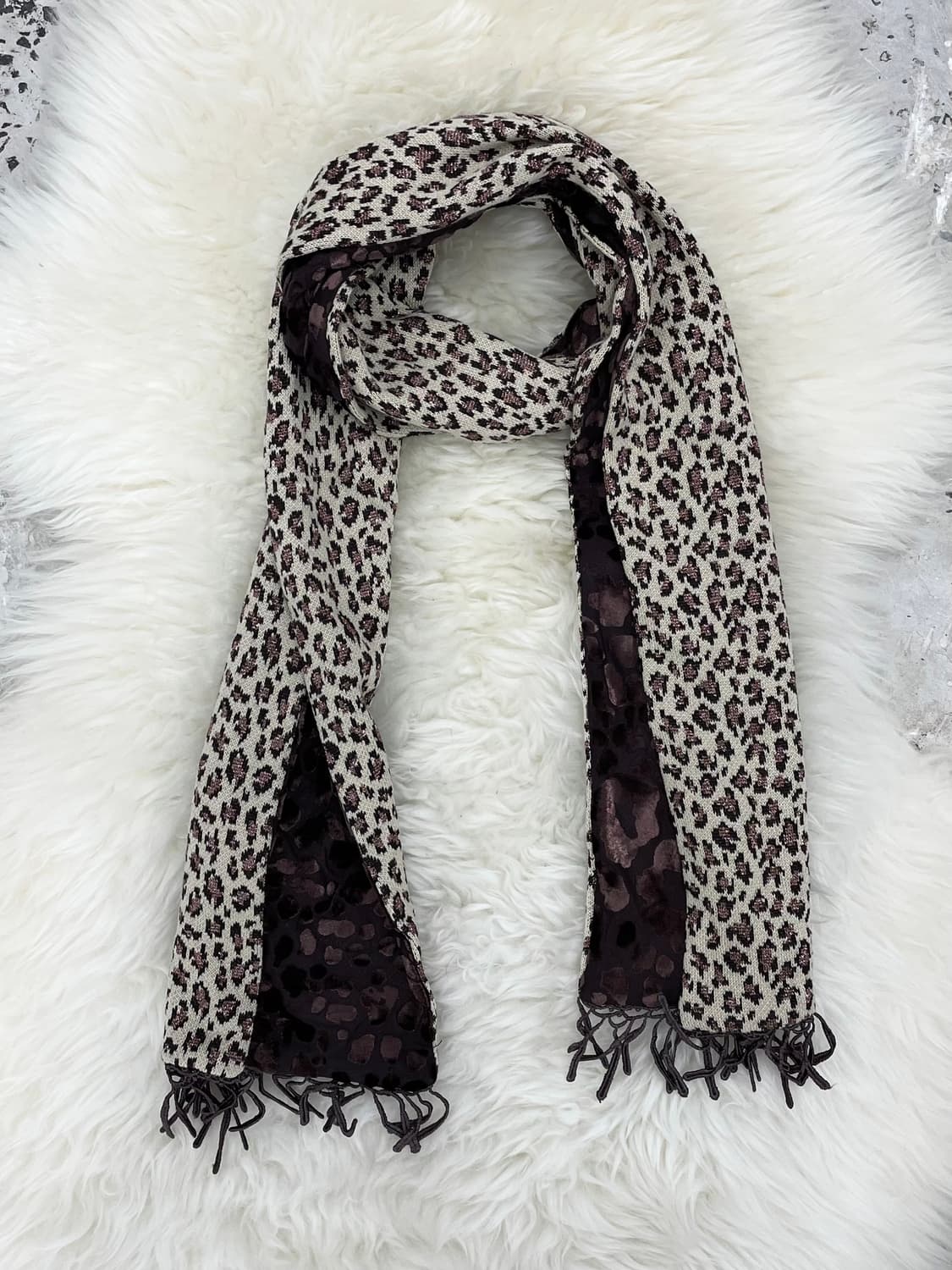 펑크 레오파드 수술 머플러  상품이미지4