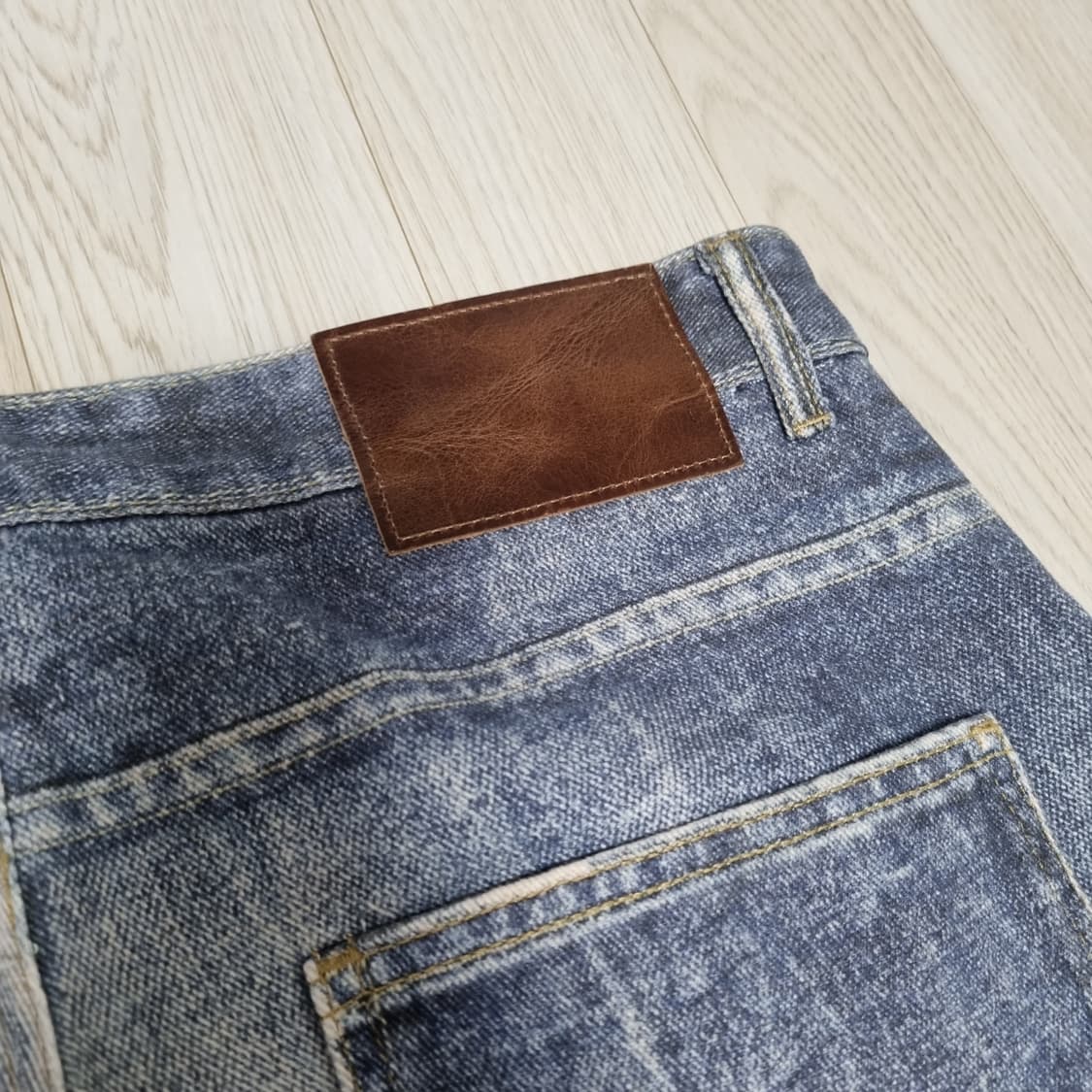 새제품30)자라 서울에디션 프린티드 빈티지 워시드 배기핏 진 데님 청바지 상품이미지10