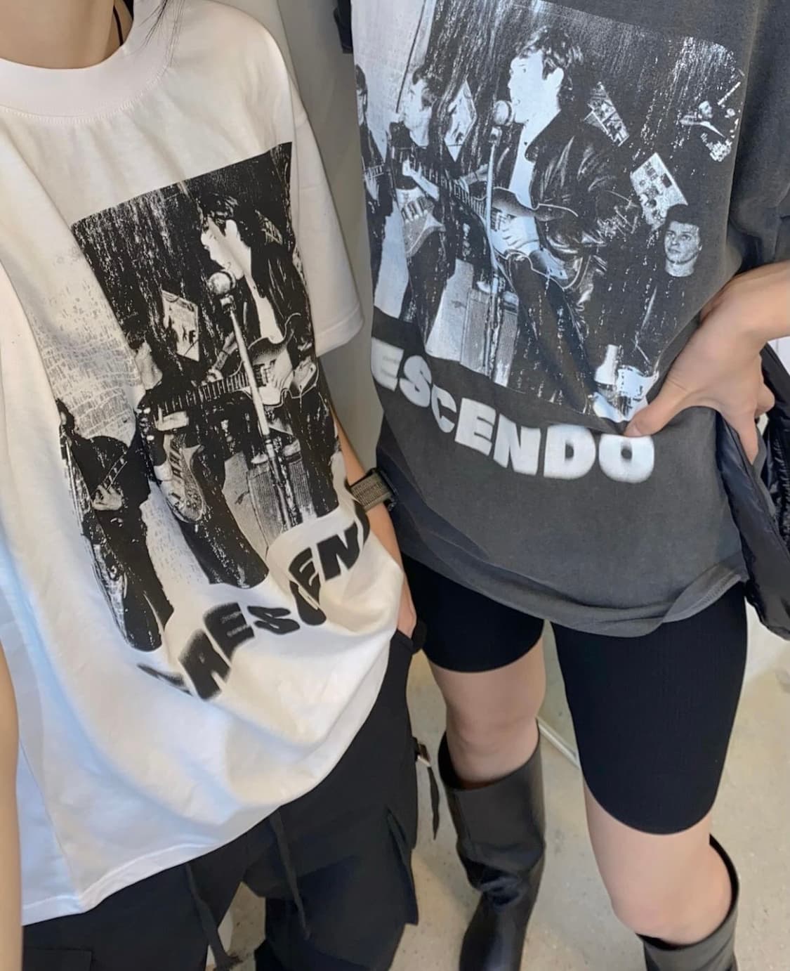 다이닛 CRESCENDO GRAPHICS T-SHIRT WHITE 상품이미지6