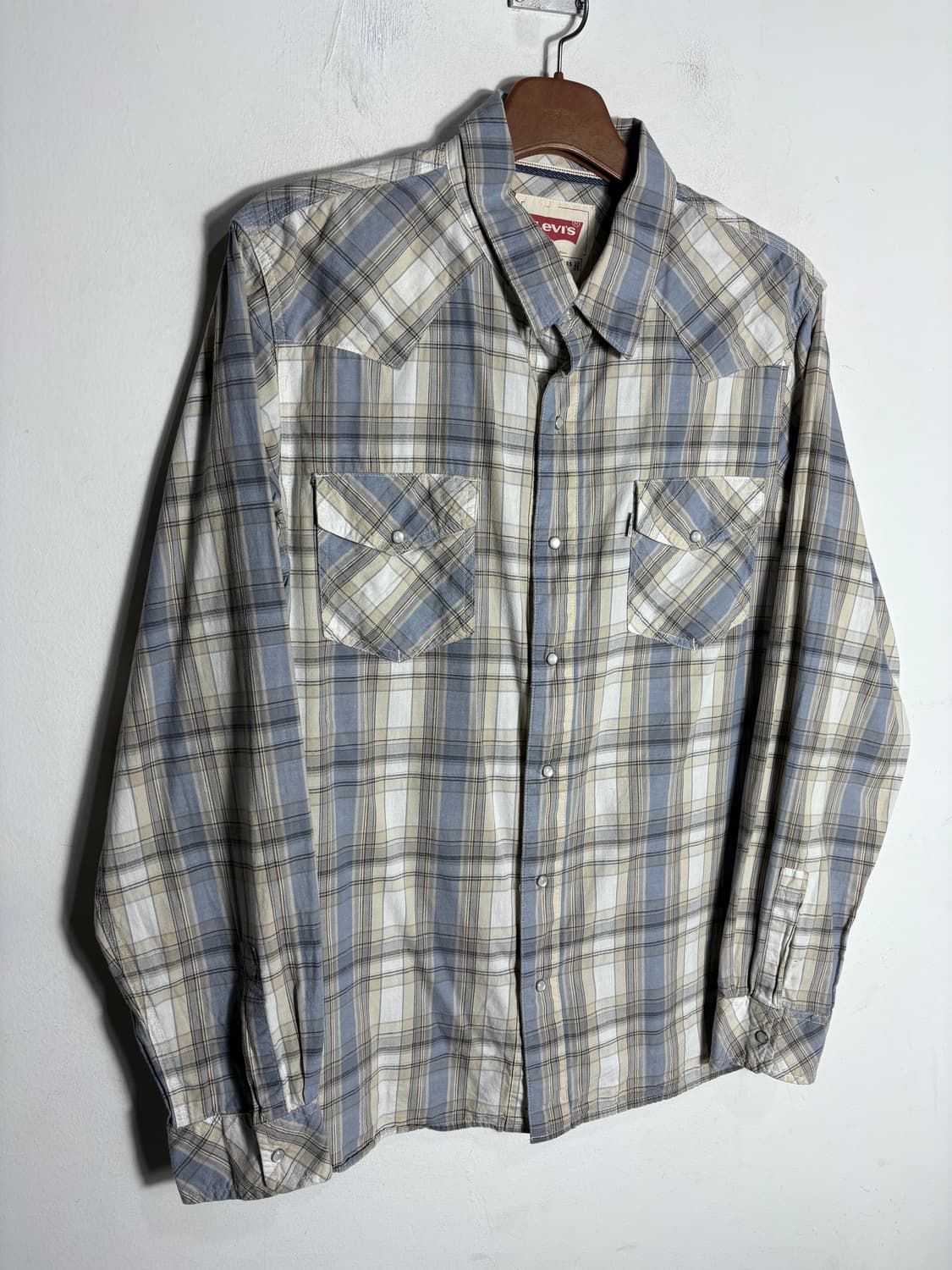 리바이스 화이트 탭 웨스턴 체크 셔츠 상품이미지2