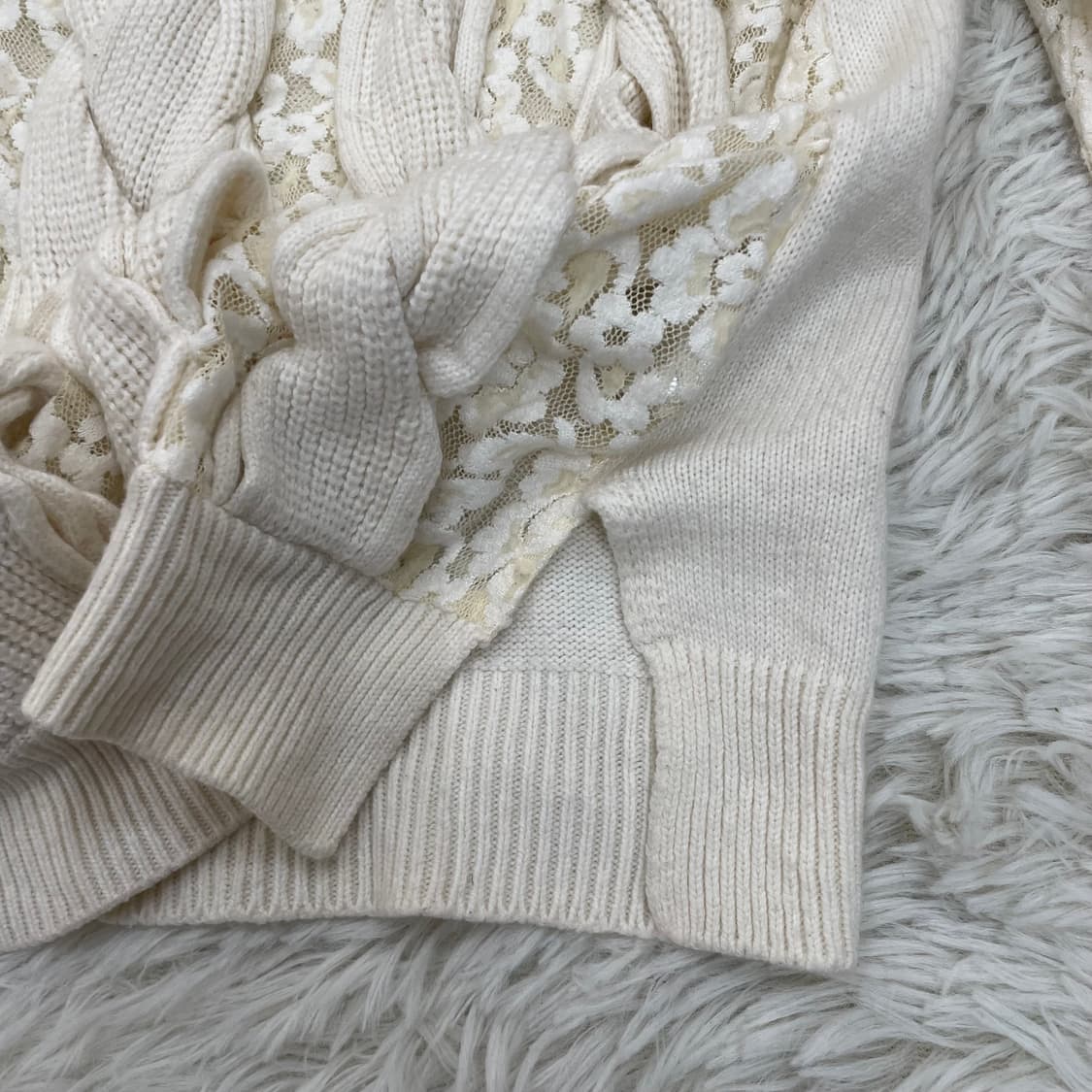 Apuweiser-riche 레이스 니트 상품이미지5