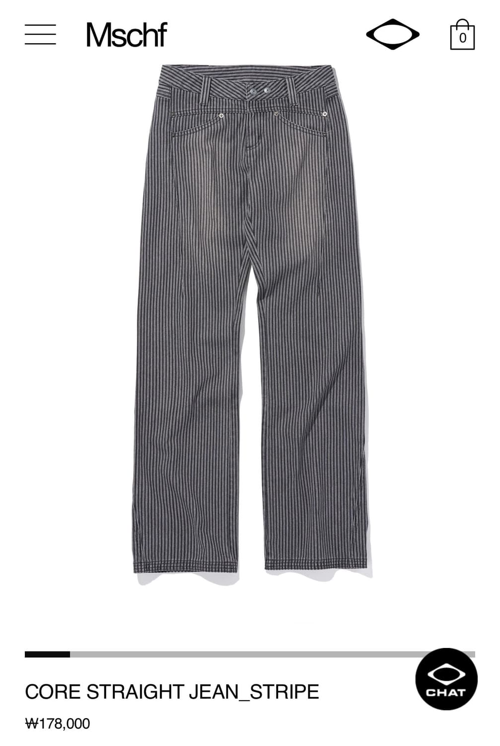 미스치프 CORE STRAIGHT JEAN_STRIPE 상품이미지1