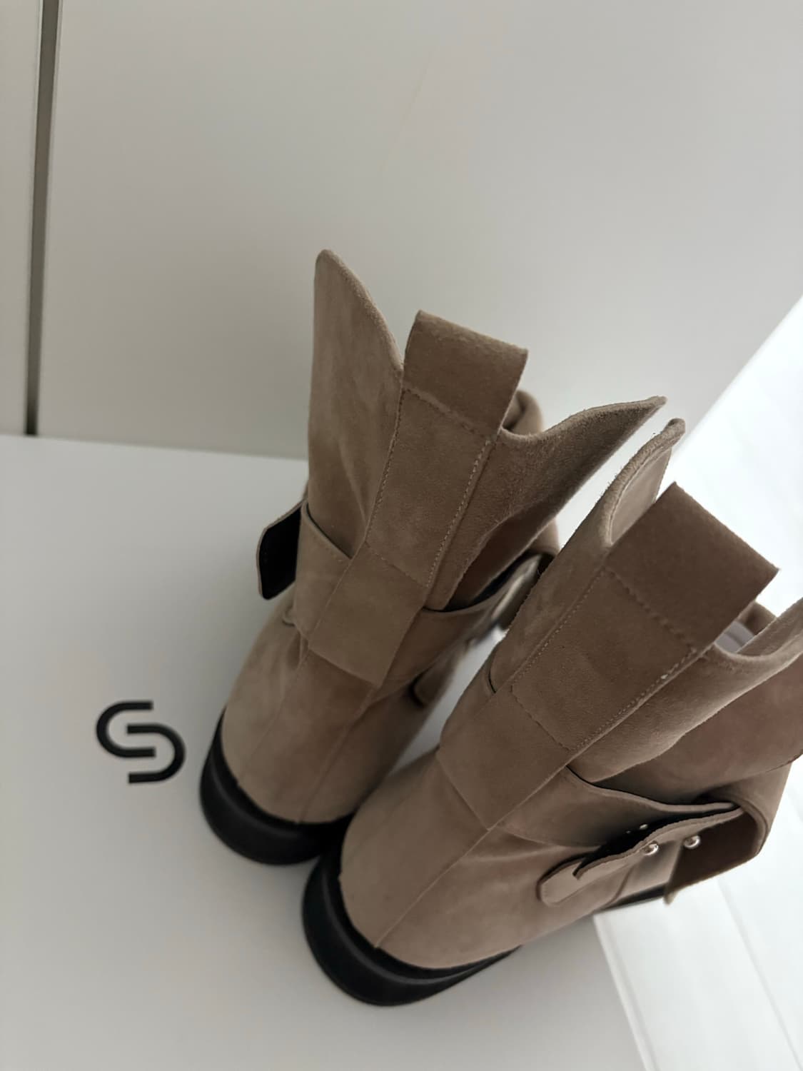 세릭 부츠 CERRIC FOLDING SHORT BOOTS / BEIGE 상품이미지7