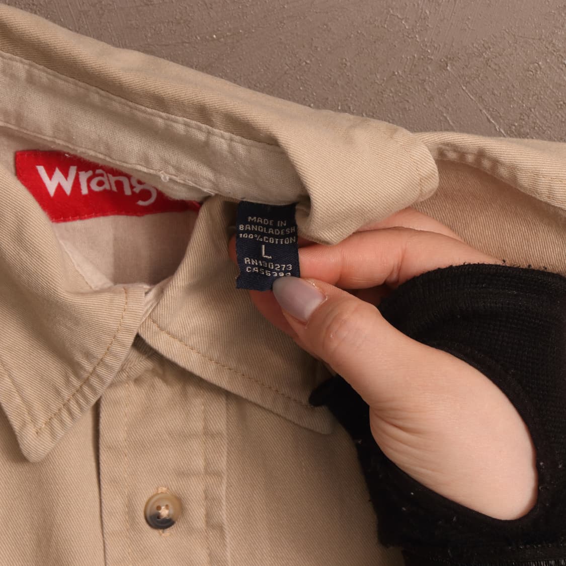 랭글러 코튼 워크셔츠 베이지 A1538 상품이미지4