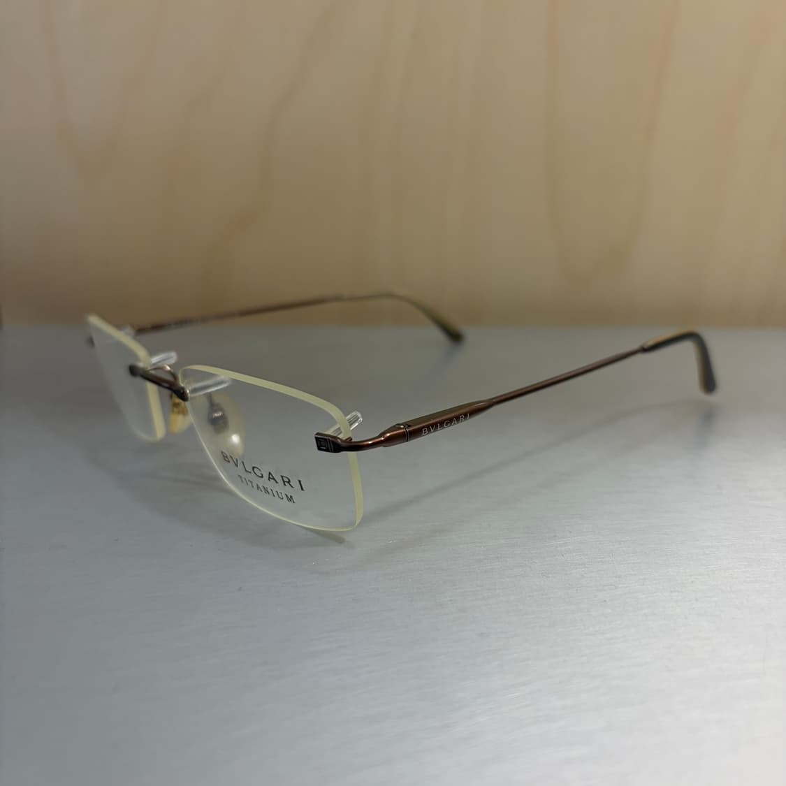 불가리(BVLGARI) BV 141-T 430 브라운 퓨어 티타늄 무테  상품이미지3