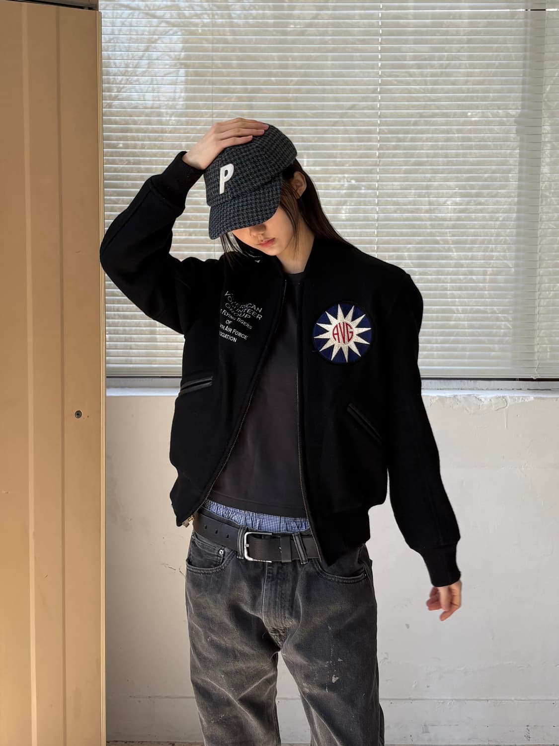 Real McCoy's AVG Flying Tigers 바시티 자켓 상품이미지3