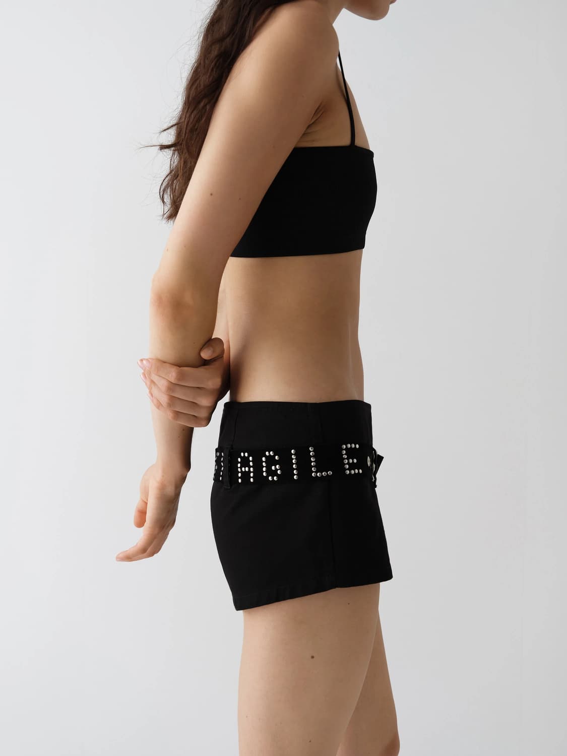 (S/M,M/L) 기마구아스 Fragile 스웨이드 벨트 / 블랙 상품이미지6