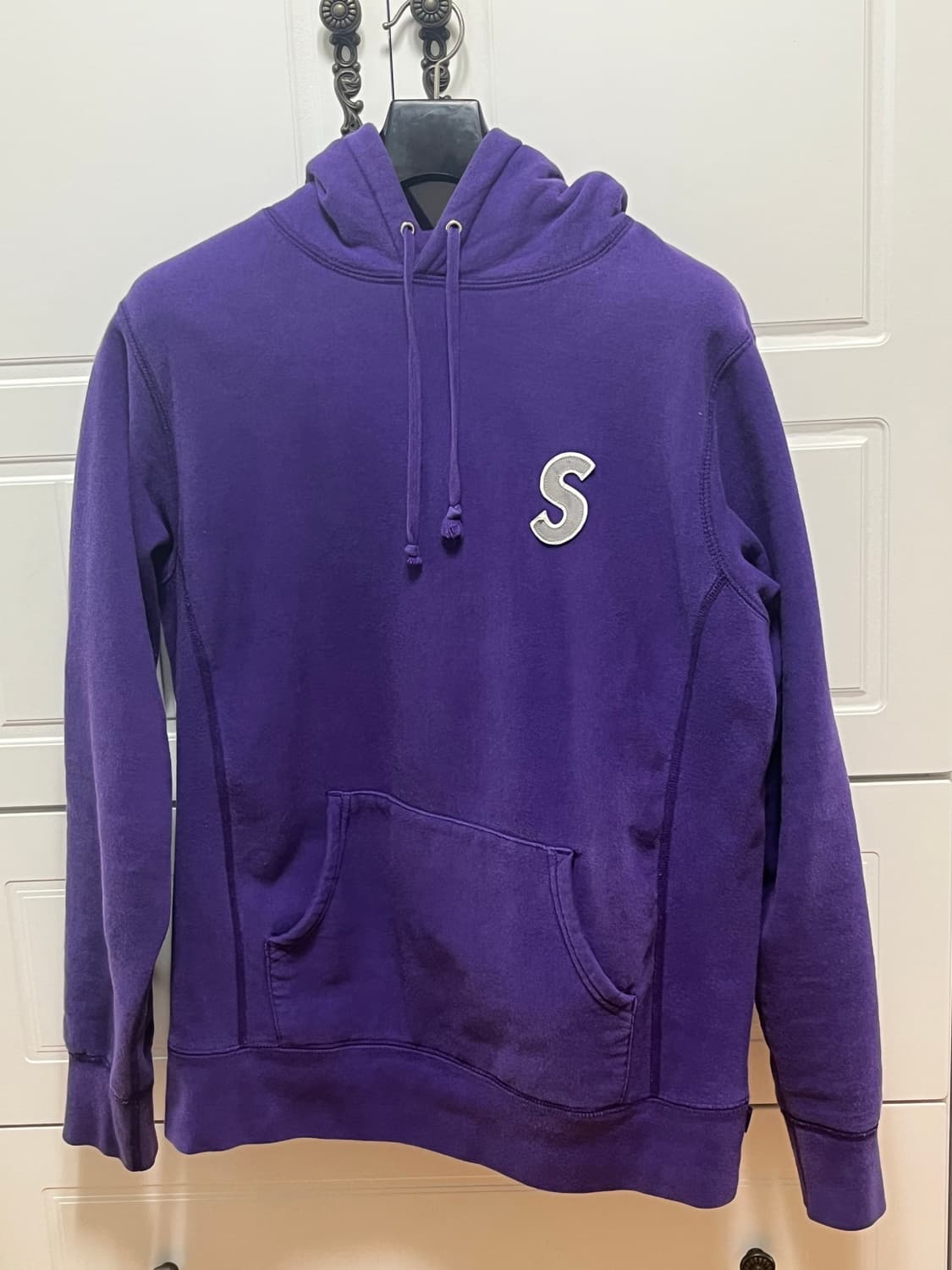 슈프림 s로고 후드티 퍼플 상품이미지2