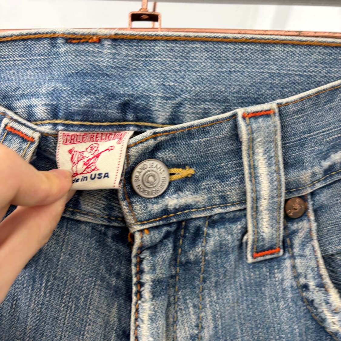 트루릴리전 데미지 부츠컷 데님 팬츠 상품이미지9