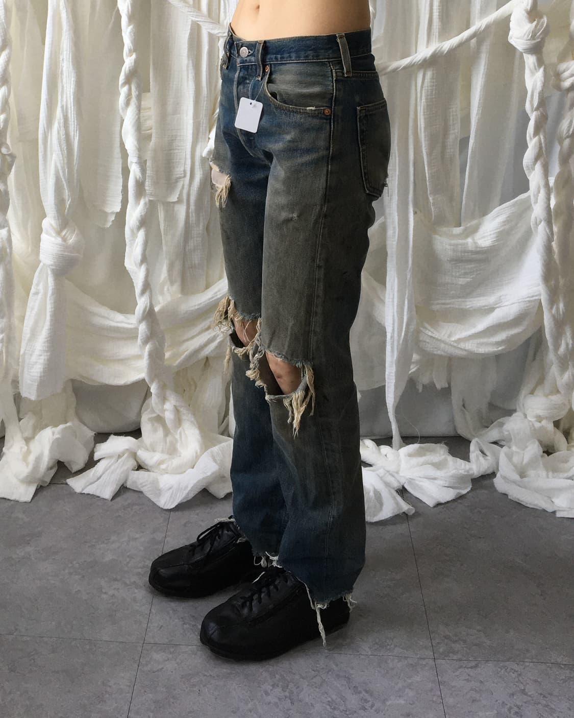 Levis 501 damage denim pants 상품이미지10