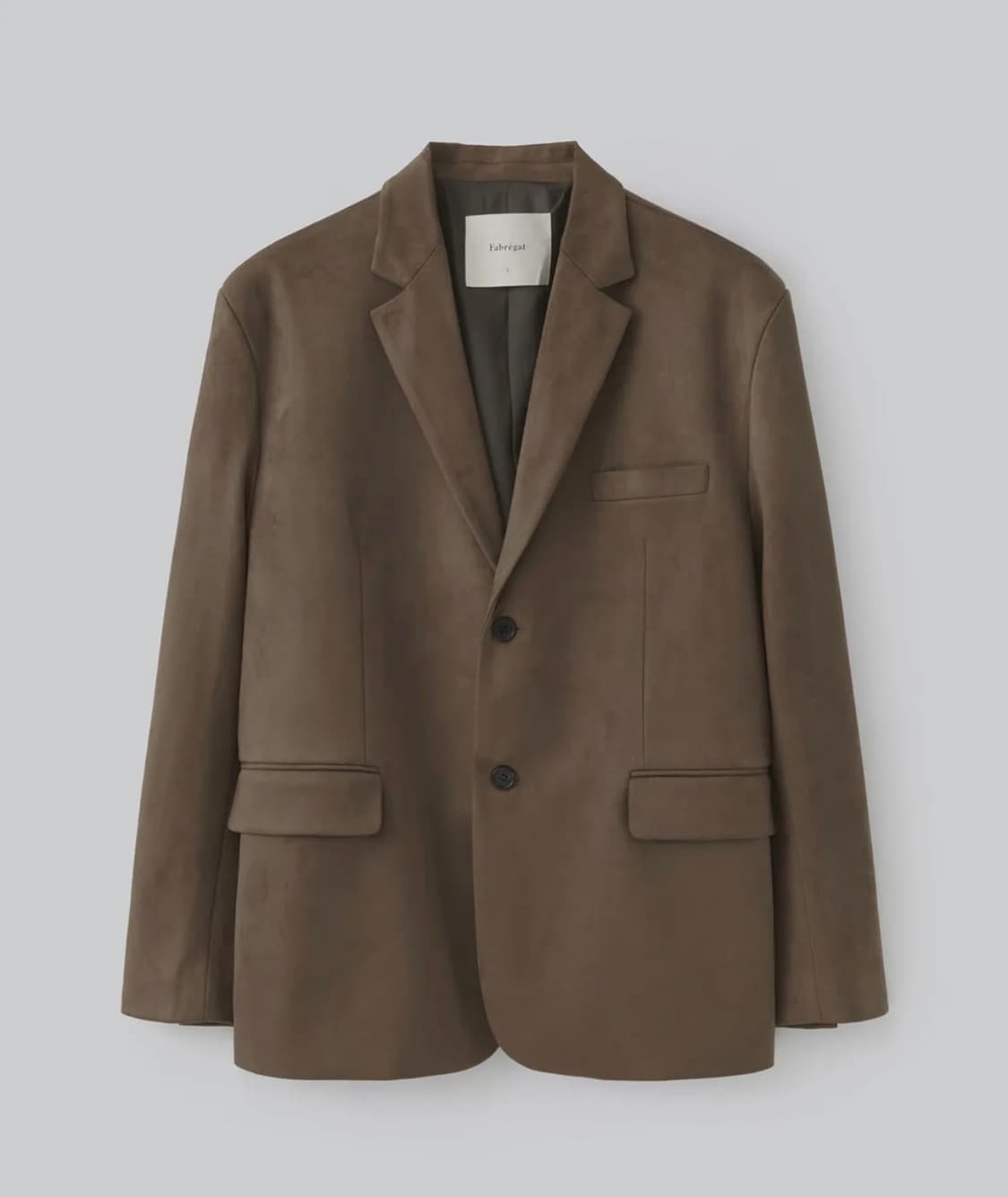 (2) 파브레가 칸 스웨이드 블레이저 자켓 (다크 브라운)  상품이미지1