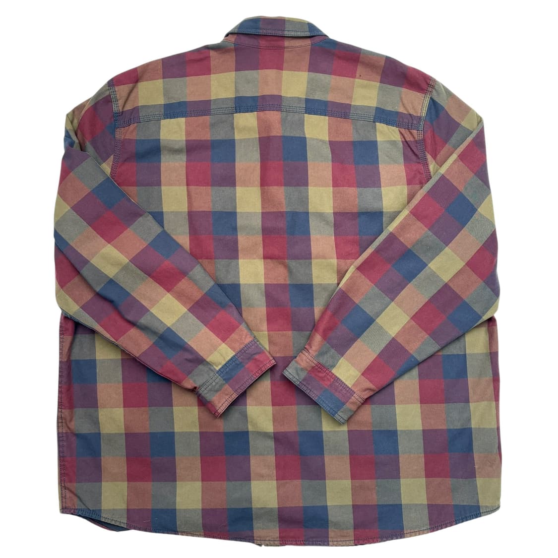 LL Bean 엘엘빈 헤비 코튼 체크 셔츠 자켓 XL 상품이미지4