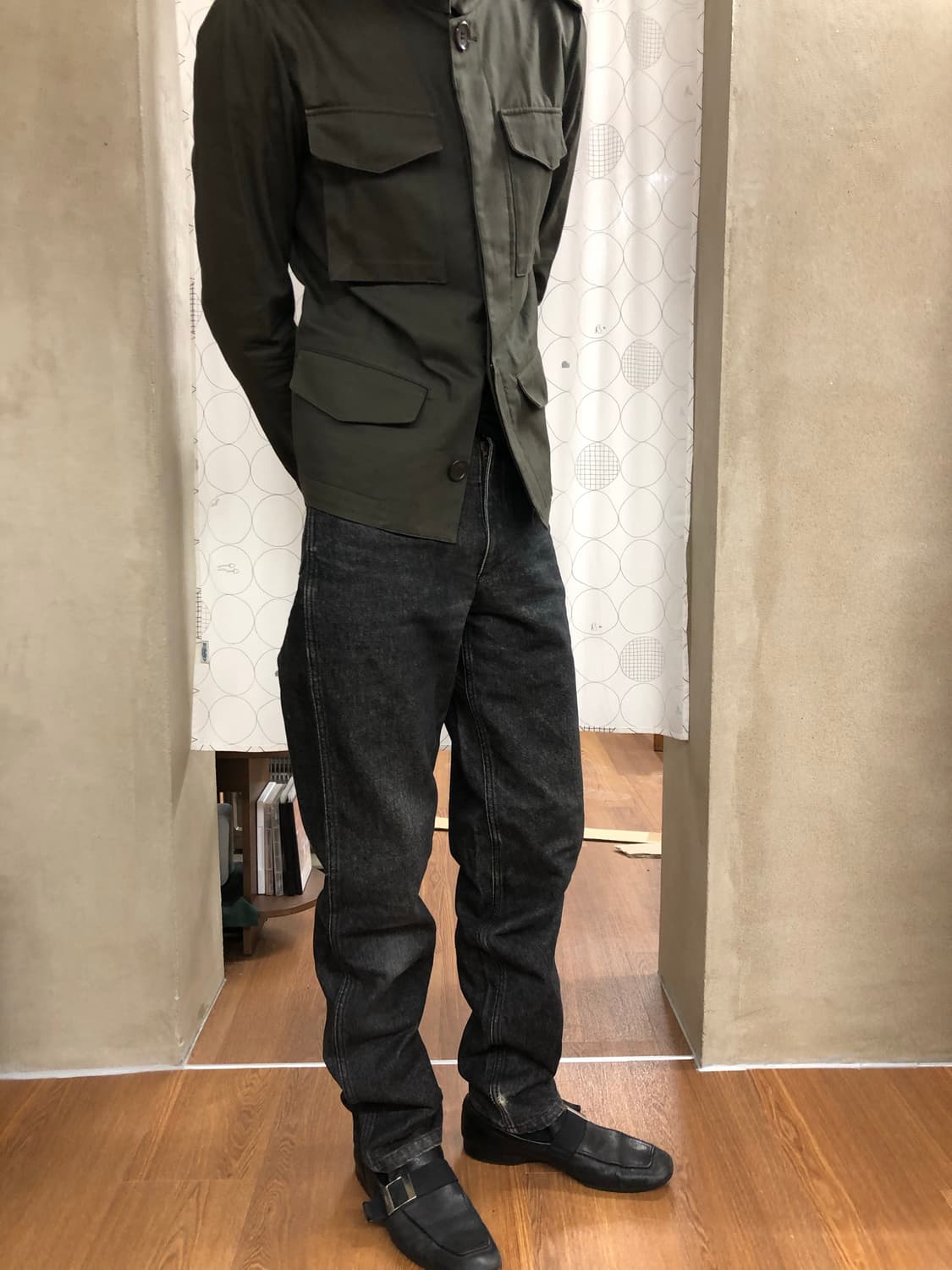 Comme des garcons homme 블랙 워싱 데님 S 상품이미지1