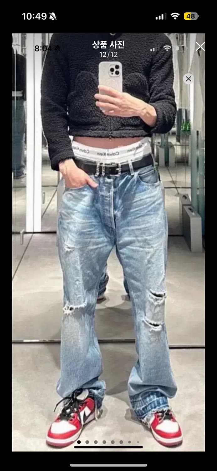 셀린느 웨슬리 라이더 워시 데님 택 보유 상품이미지4