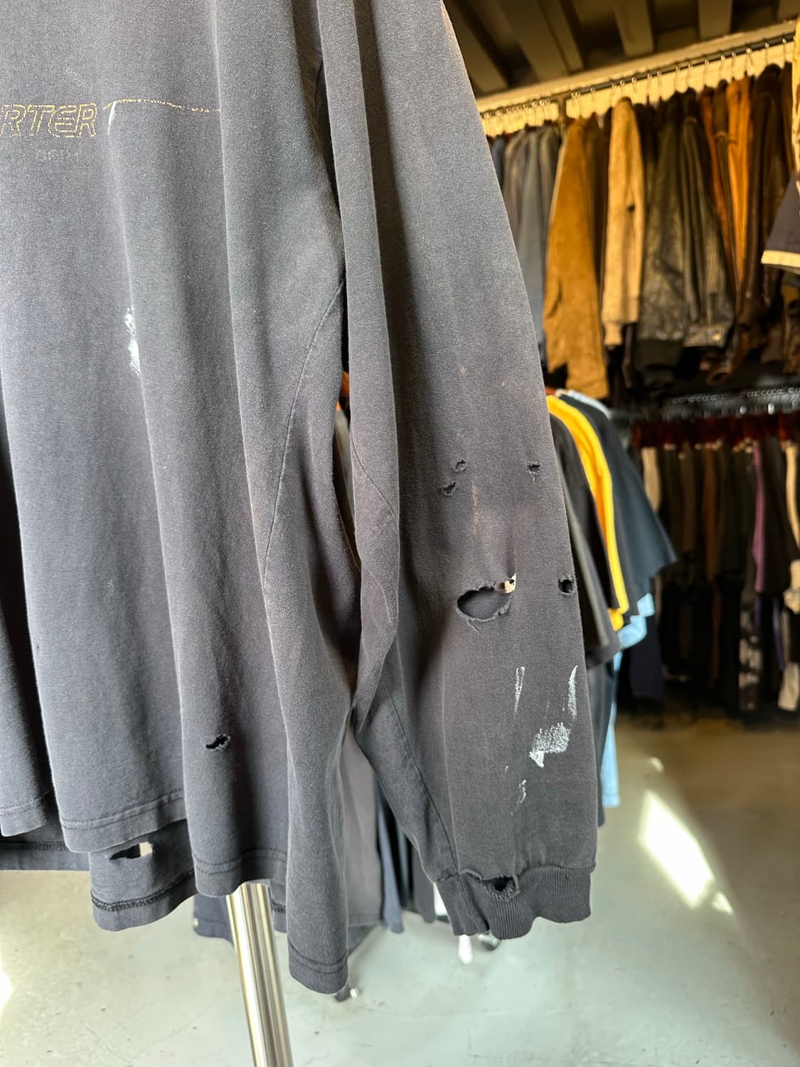 스타터 페이드 데미지 프린팅 롱슬리브 티셔츠 상품이미지6