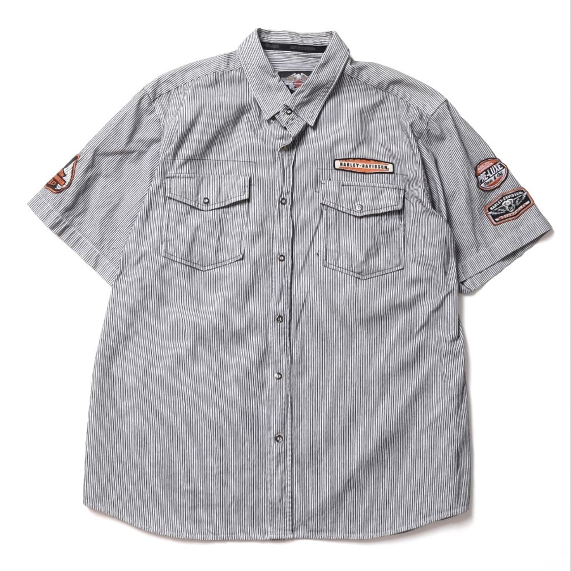 할리 데이비슨 Harley Davidson Patchwork Shirt  상품이미지1