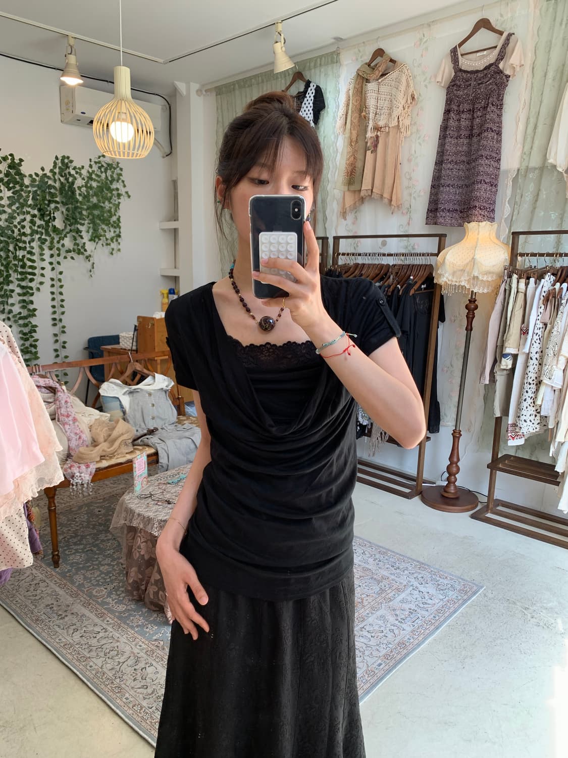 빈티지 데일리 블랙 그런지 코디 세트 상품이미지4