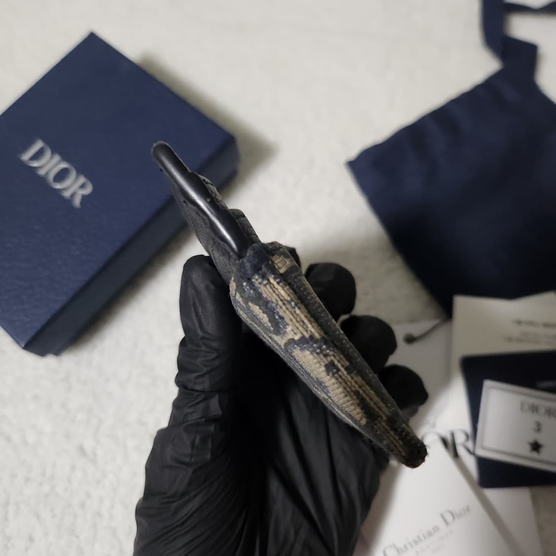 [풀구성]디올 오블리크 카드홀더 카드지갑 베이지 상품이미지5