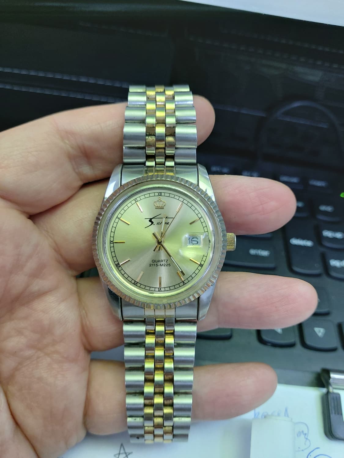 Sixnine 콤비 쿼츠 남성 시계 상품이미지1