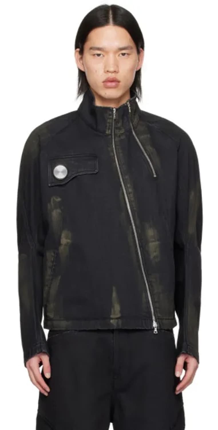 Cmmawear 사선 데님 자켓  상품이미지1