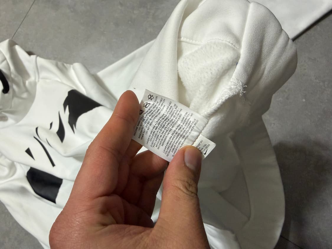 나이키  화이트  스우시 스웻 후디 95 size   상품이미지5