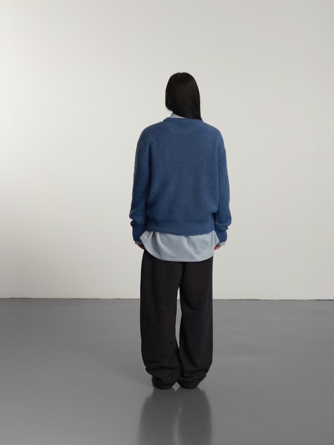 GBH 하트 포인트 스웨트 팬츠 블랙 상품이미지1