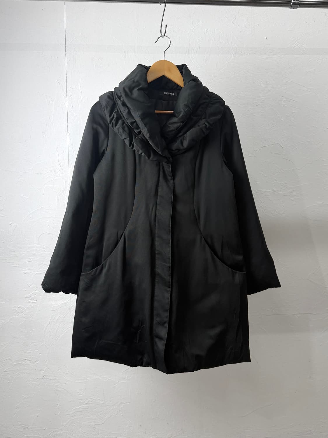 히로코 비스 셔링 숄 칼라 자켓 상품이미지1