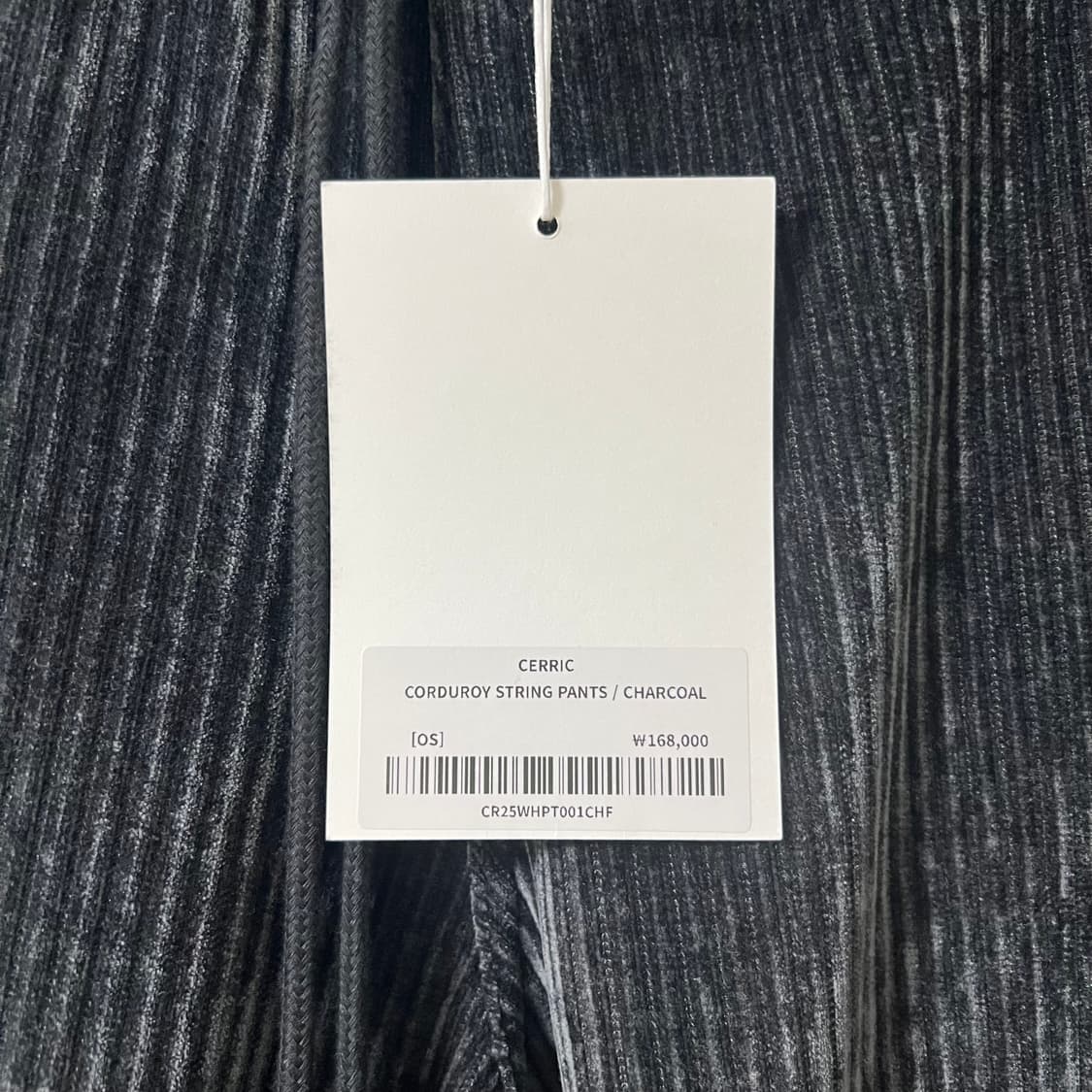 [새상품] 세릭 바지 CORDUROY STRING PANTS 판매 상품이미지7