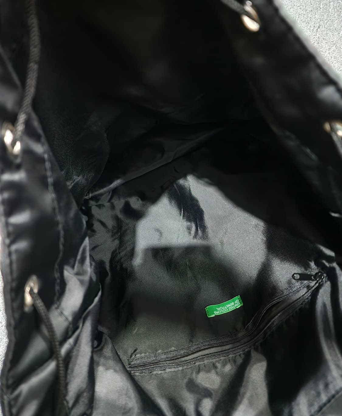 베네통 카모플라쥬 체크 포켓 나일론 백팩 가방 상품이미지7