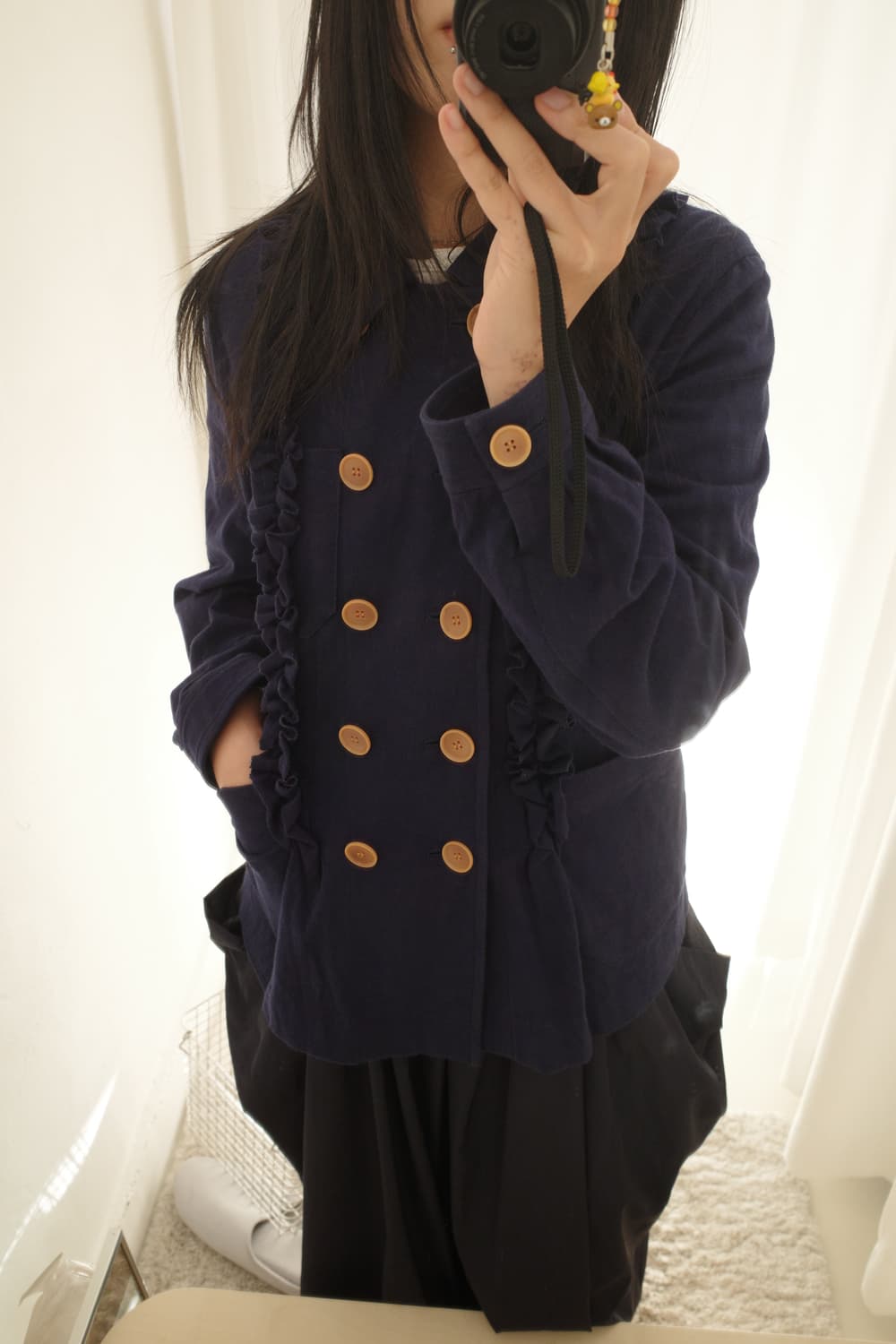 Frill jersey peacoat 상품이미지2