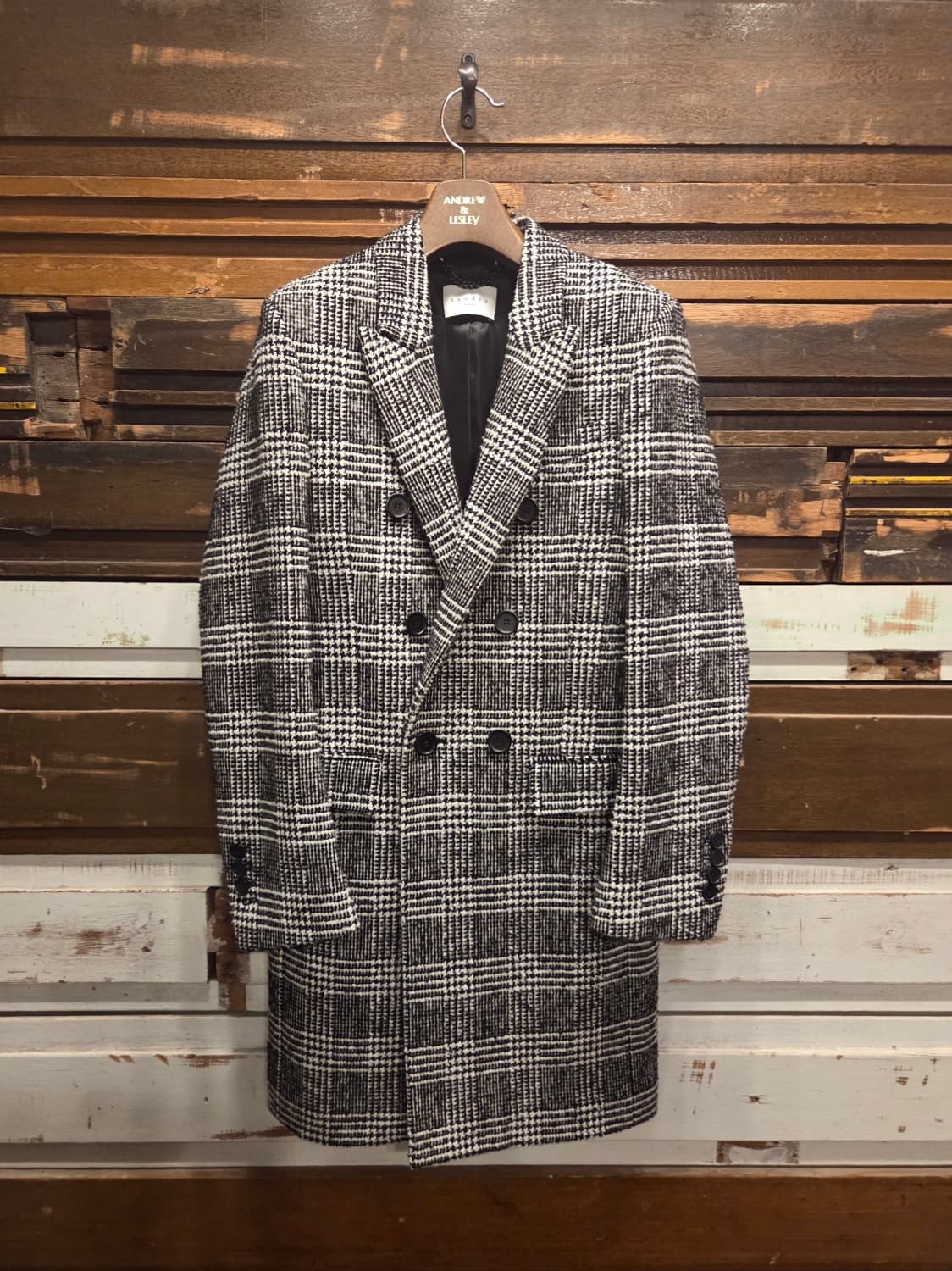 산드로 더블브레스티드 트위드코트 상품이미지1