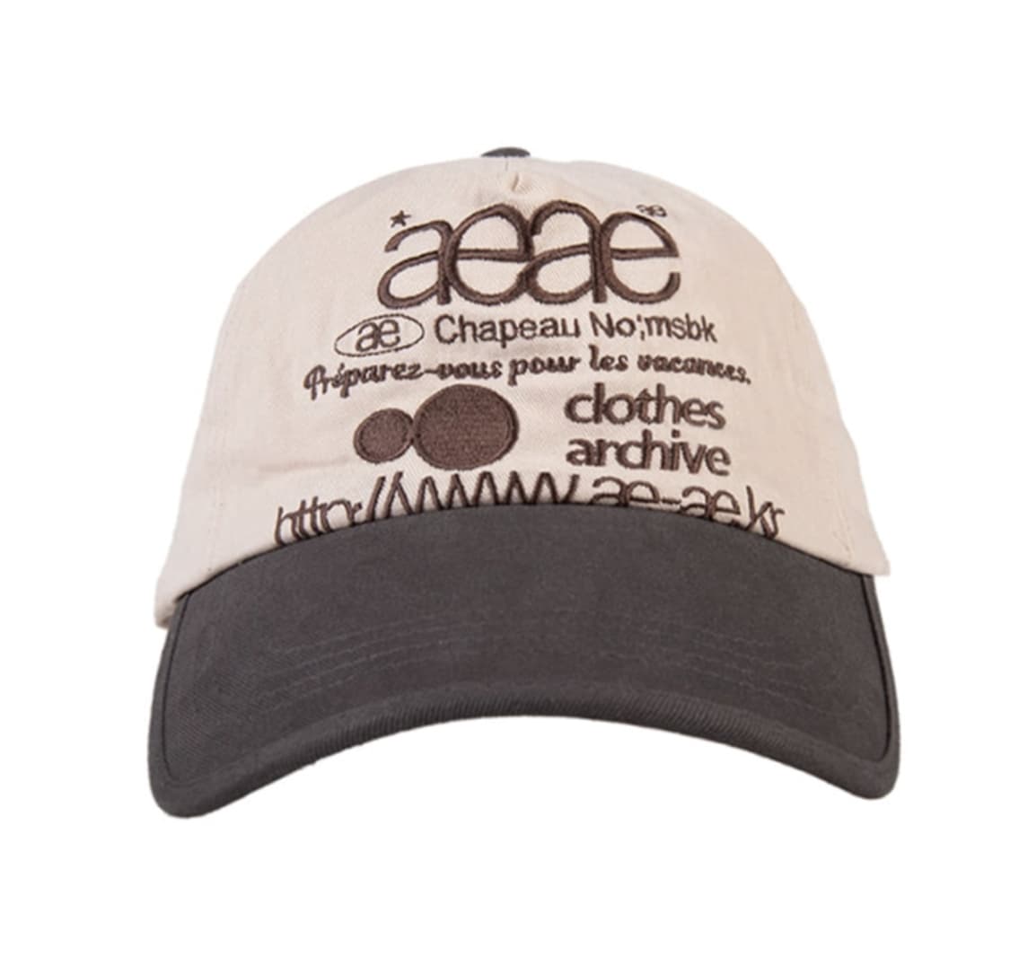 aeae 웹 로고 5패널 캡 모카 상품이미지1