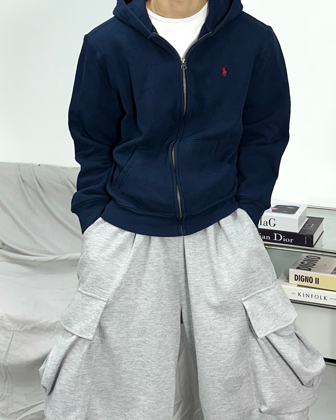 폴로 랄프로렌 레드포니 후드집업 XL 상품이미지1